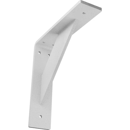 Ekena Millwork Traditional Steel Bracket, Hammered White 2"W x 8"D x 8"H BKTM02X08X08TRHWH